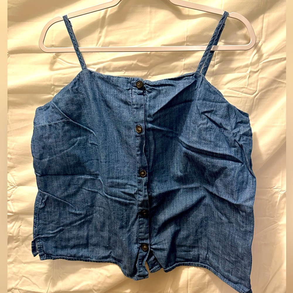 Old navy denim halter top in size L